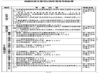 抽放區(qū)團(tuán)支部書(shū)記崗位4E標(biāo)準(zhǔn)